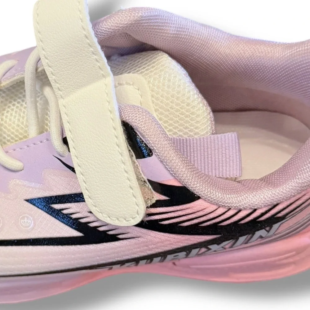 NIB Kids Girls KUBIXIN Sneakers Light Purple Pink Athletic Hook Loop Shoes Sz 1